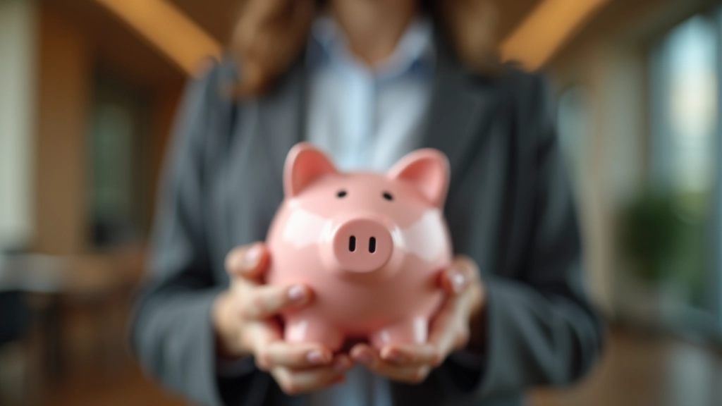 Person holding piggy bank representing retirement savings and EPF contributions