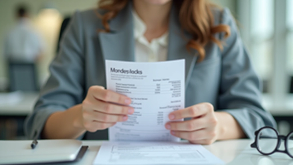 Fresh graduate reviewing financial documents